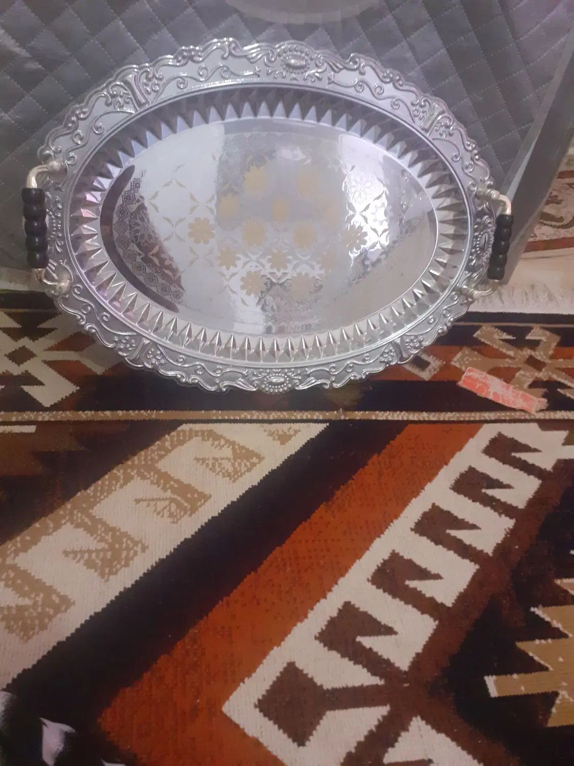 سینی نو از کربلا خریده شدع|ظروف سرو و پذیرایی|مشهد, طرق|دیوار