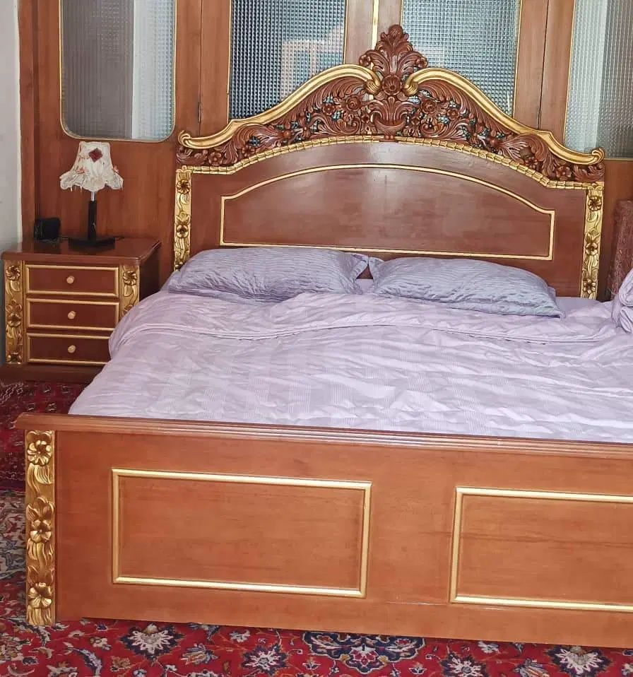 سرویس خواب سلطنتی راش-تجسمی از شکوه و ظرافت|تخت و سرویس خواب|مشهد, سناباد|دیوار