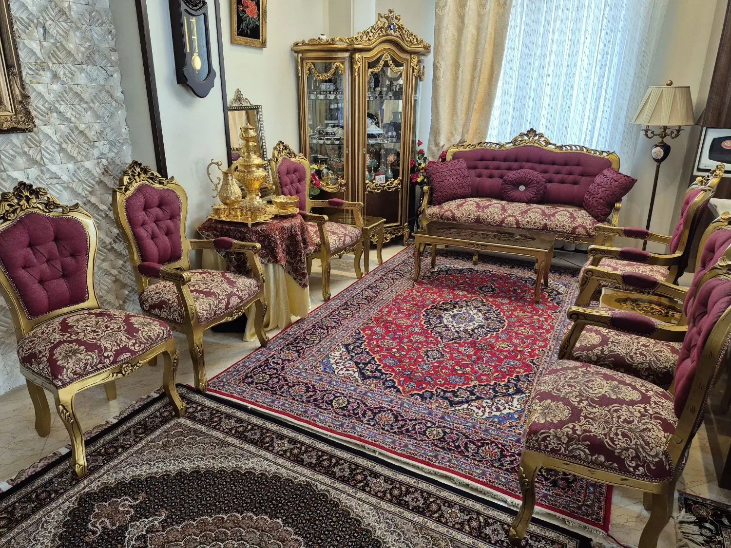 مبلمان ۹ نفره کلاسیک مدل فرهی|مبلمان خانگی و میز عسلی|تهران, آسمان|دیوار