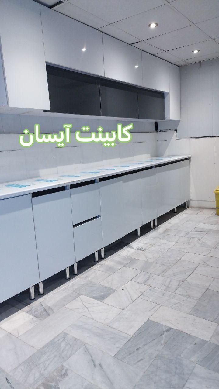 کابینت پله ایی ترکیبی طوسی سفیدآیسان۲۸۵|مصالح و تجهیزات ساختمان|کاشان, شهرک ۲۲ بهمن|دیوار