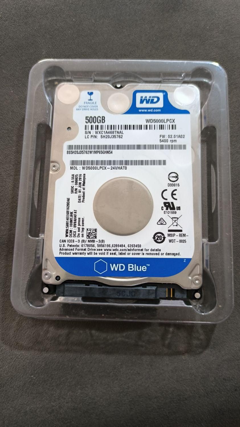 هارد دیسک وسترن بلو WD5000LPCX ظرفیت 500 گیگ|قطعات و لوازم جانبی رایانه|رشت, پیرکلاچای|دیوار