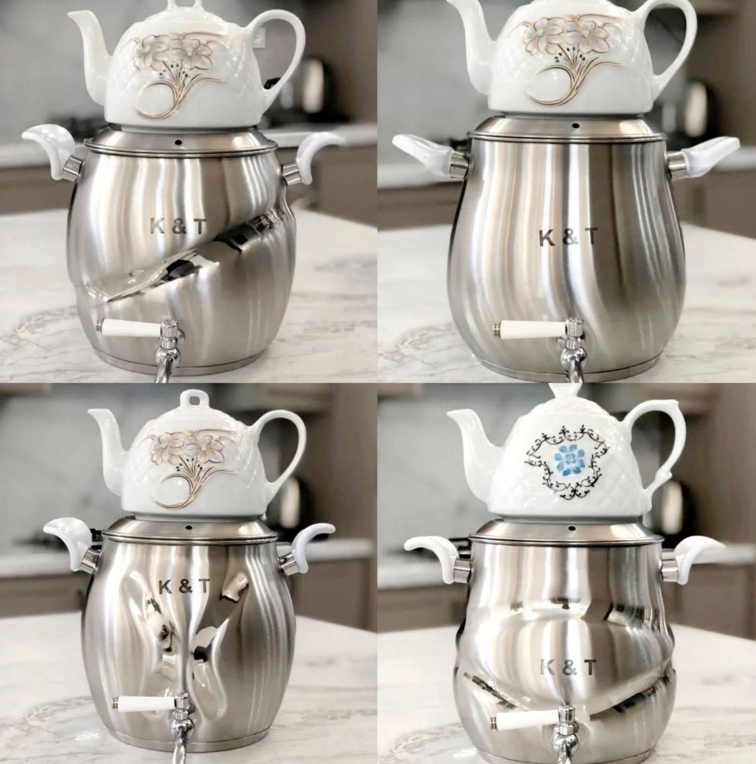 کتری و قوری تمام استیل کف چدن Gorganferdoskala|قوری، کتری، قهوه‌ساز دستی|گرگان, |دیوار