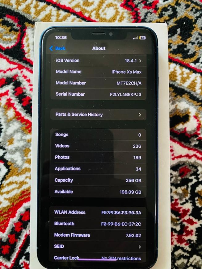 اپل iPhone XS Max با حافظهٔ ۲۵۶ گیگابایت|موبایل|فردیس, |دیوار