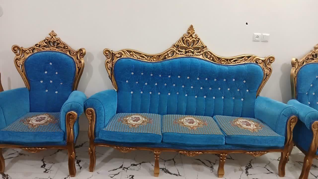 مبل  ۷نفره سالم چوب راش|مبلمان خانگی و میز عسلی|قم, نیروگاه|دیوار