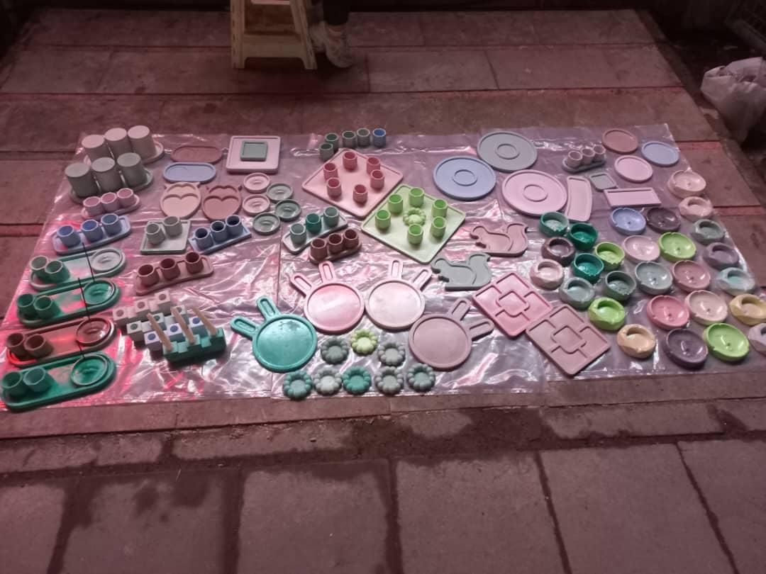 ظروف سنگ مصنویی|صنایع دستی و سایر لوازم تزئینی|محمدشهر, شهرک پیام (مهرالبرز)|دیوار