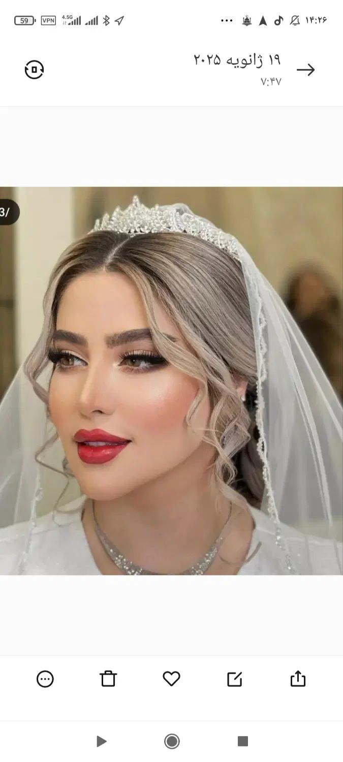 میکاپ شنیون عروس در منزل و سالن کیانپارس|خدمات آرایشگری و زیبایی|اهواز, کیانپارس |دیوار