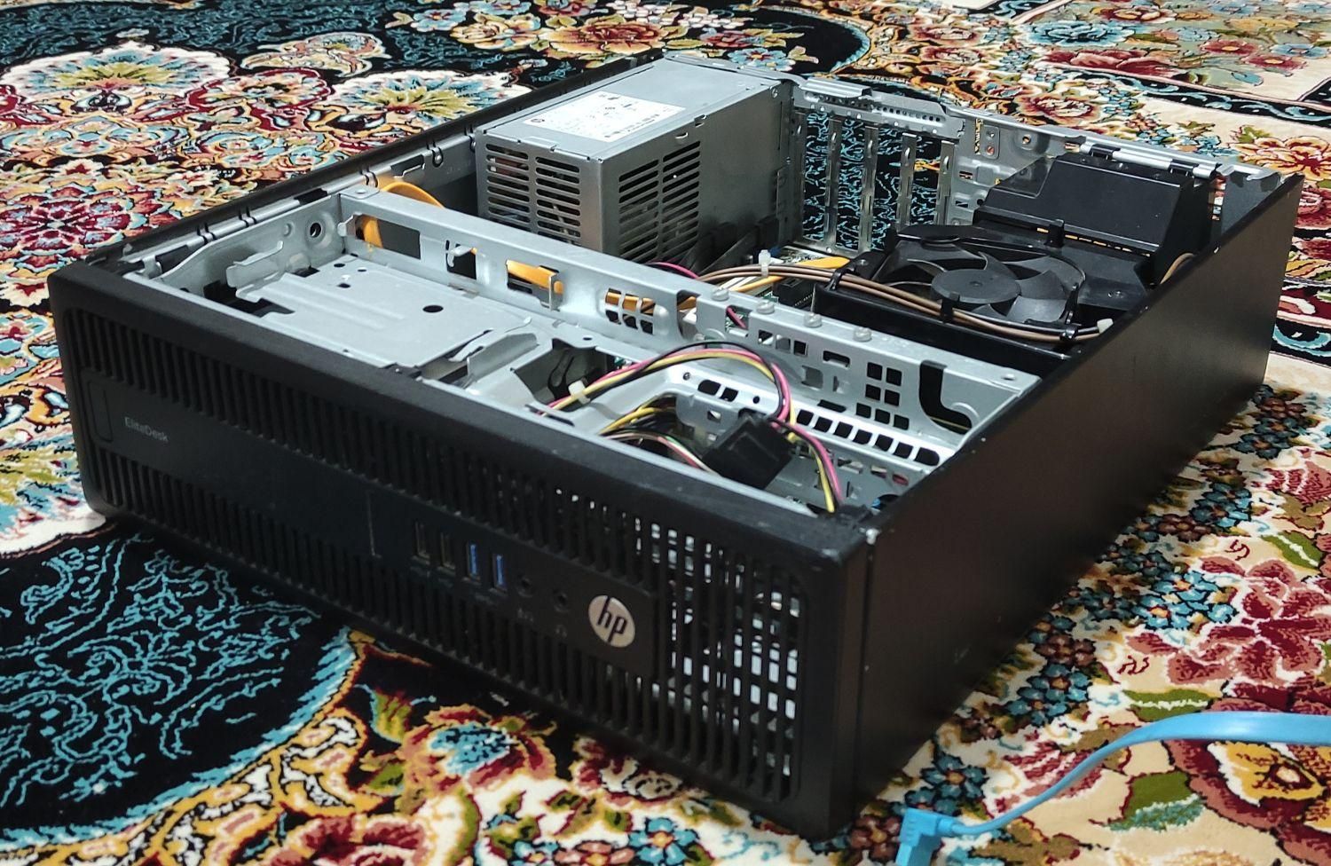 مینی کیس کامپیوتر گیمینگ hp+مانیتور و موس و کیبورد|رایانه رومیزی|خرم‌آباد, |دیوار