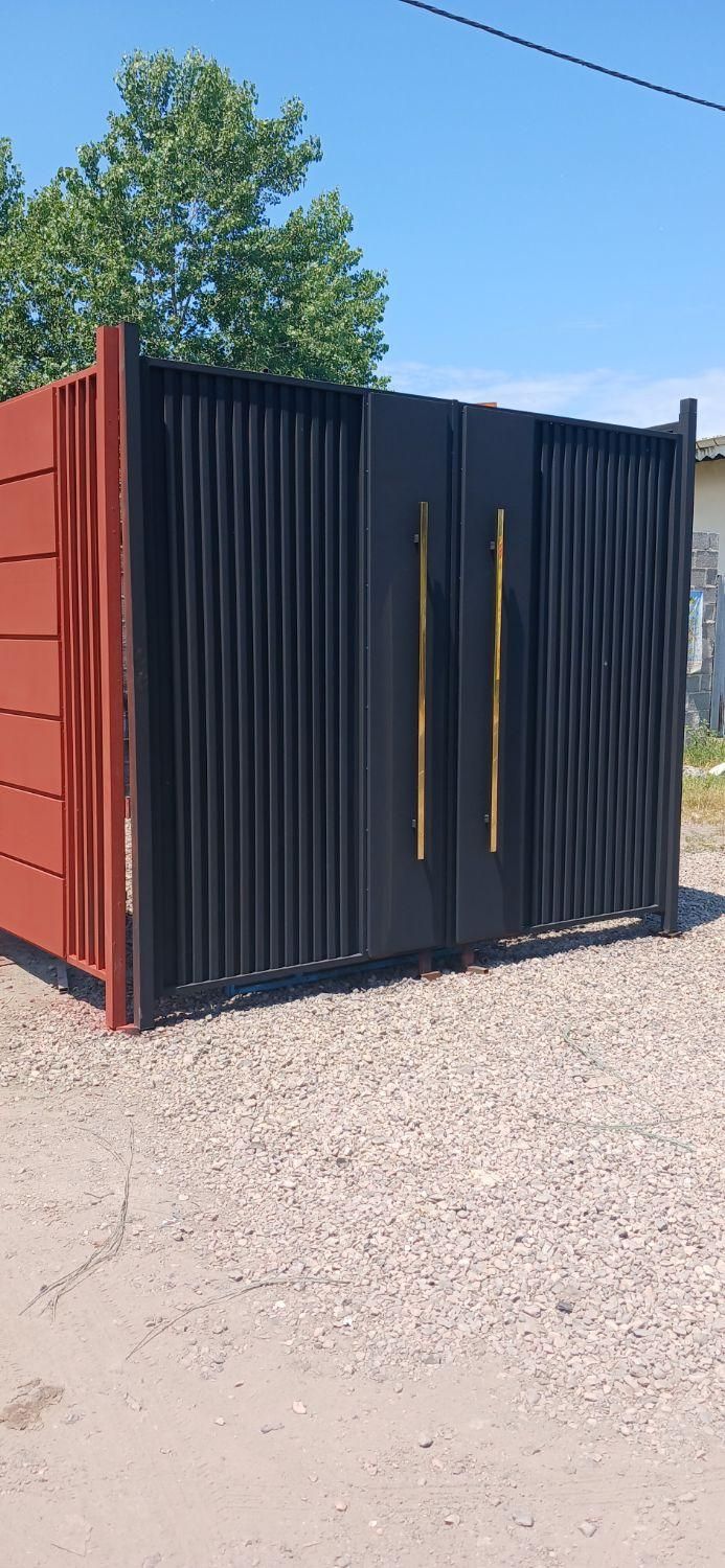 درب آهنی ، دروازه مدرن کیت کتی حیات باغی ویلایی|مصالح و تجهیزات ساختمان|خمام, |دیوار