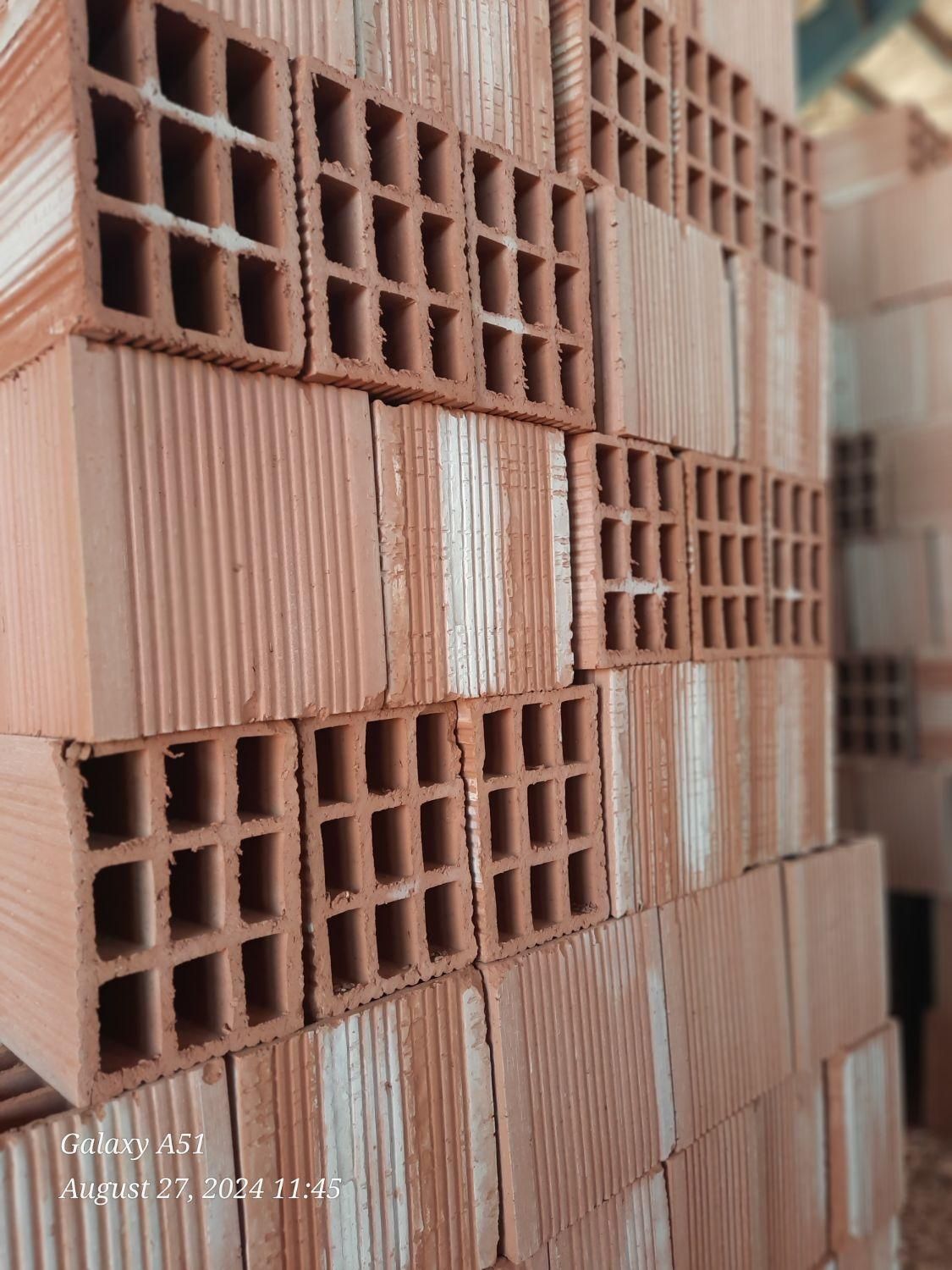 آجر سفال مستقیم از کارخانه|مصالح و تجهیزات ساختمان|نمین, |دیوار