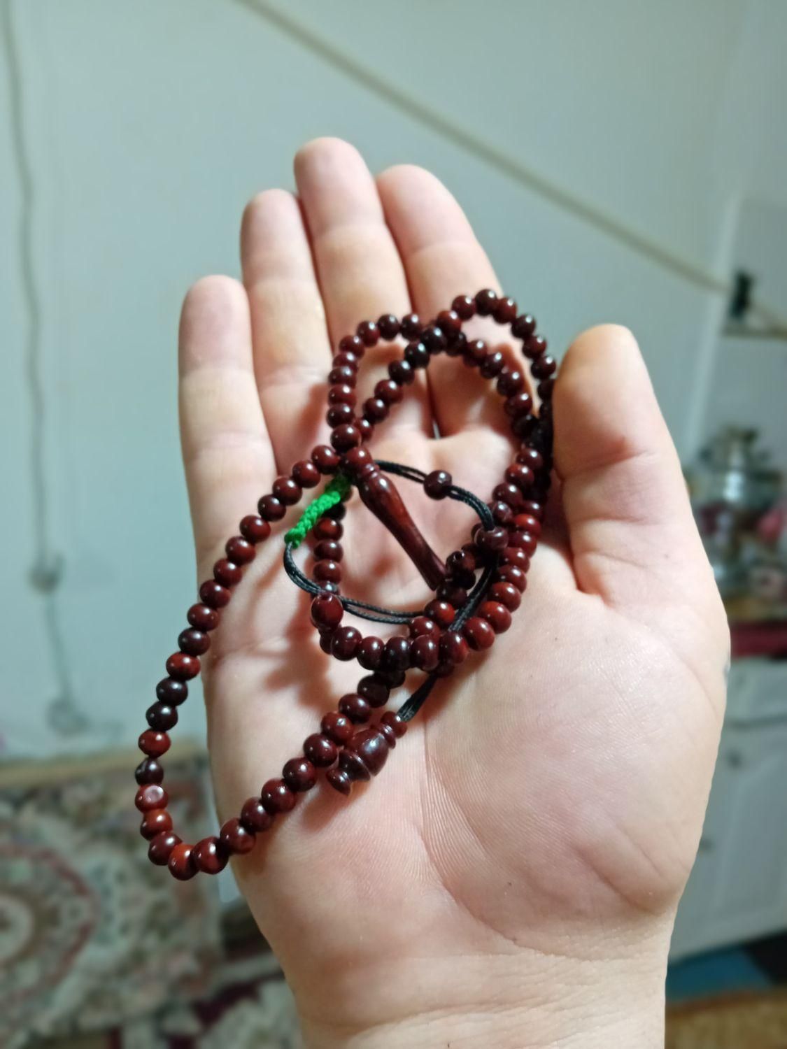 تسبیح ناجیل سنگ عقیق ذغال دار تراش گلادیاتوری|کلکسیون و سرگرمی|کرمانشاه, |دیوار