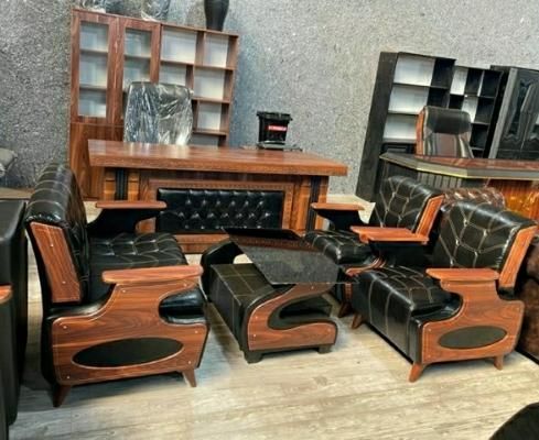 میز مدیریت پنل چرم صندلی مبل دفتر|دفتر کار|رشت, پیرکلاچای|دیوار
