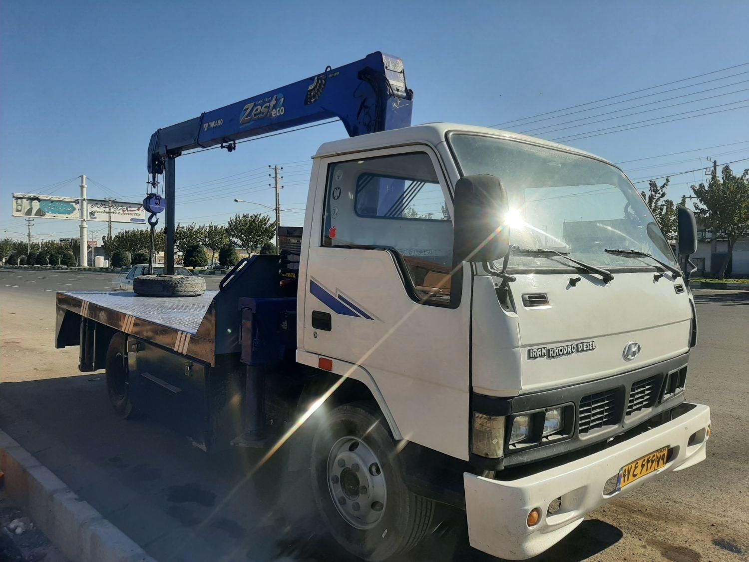 جرثقیل و سبد بالابر 3تن|خدمات حمل و نقل|قزوین, |دیوار