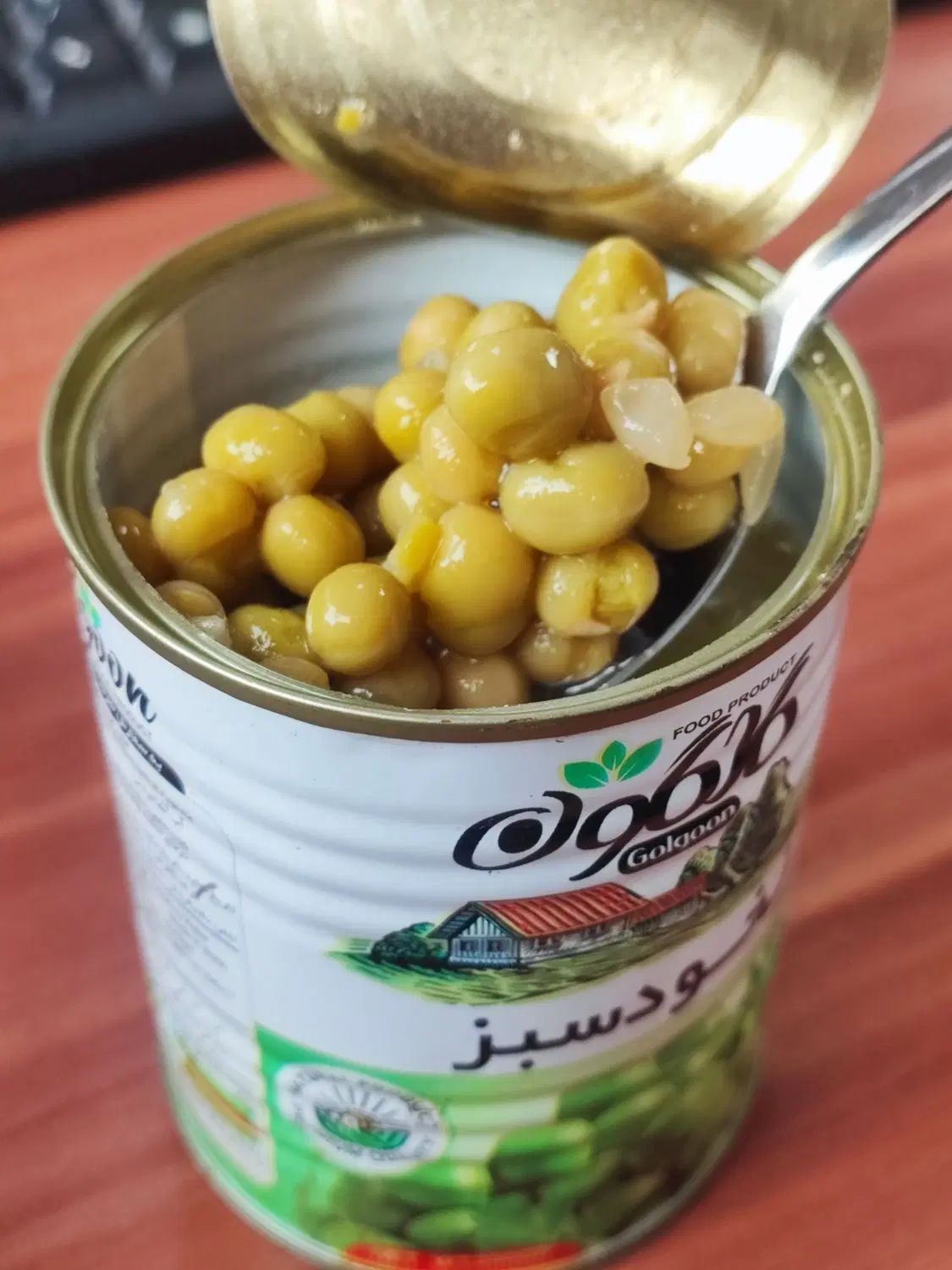 کنسرو نخود سبز فرنگی گلگون ۳۵۰ گرمی|خوردنی و آشامیدنی|تهران, گمرک|دیوار