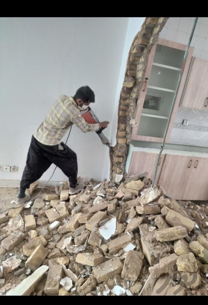 تخریب وکنده کاری باپیکور|خدمات پیشه و مهارت|زابل, |دیوار