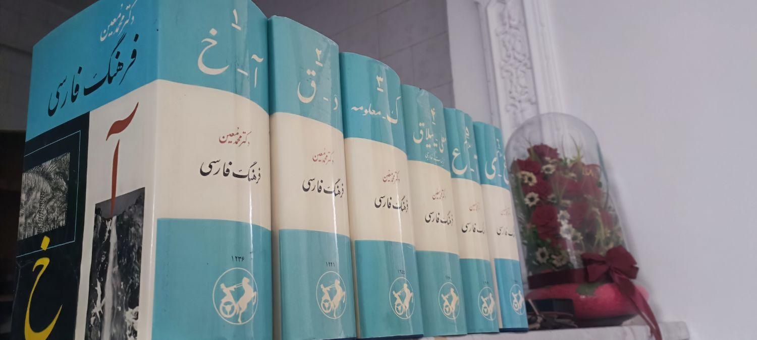 لغت نامه فرهنگ فارسی دکتر محمد معین|کتاب و مجله ادبی|مرودشت, بیست متری بیمارستان|دیوار
