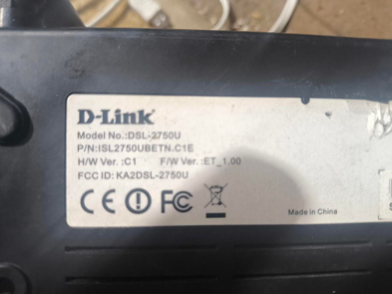 مودم adsl dlink2750|مودم و تجهیزات شبکه|شیراز, معالی‌آباد|دیوار