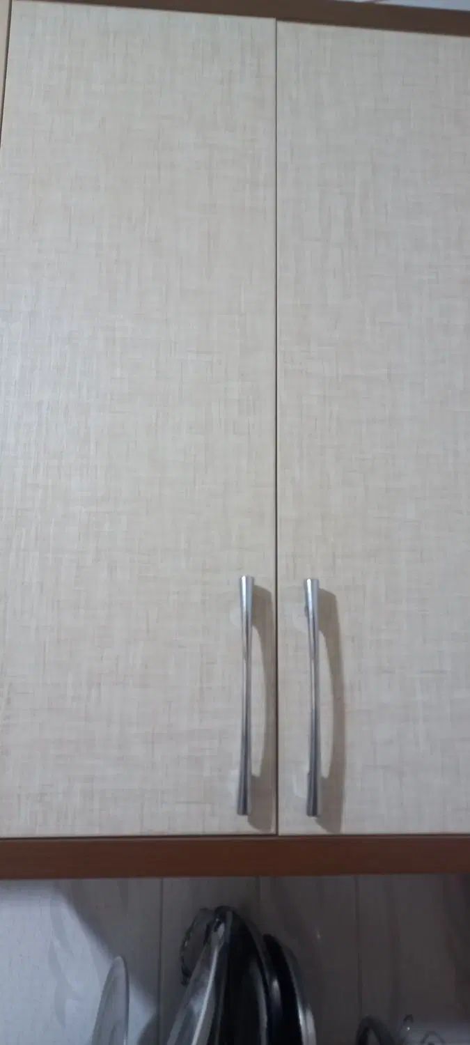 یک کابینت فلزی سه دره همراه ظرفشویی دوقلو|آب‌چکان و نظم‌دهنده ظروف|خمین, |دیوار