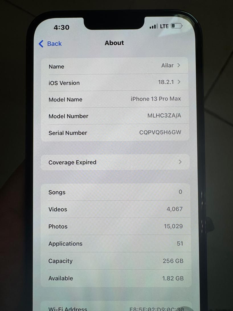 اپل iPhone 13 Pro Max با حافظهٔ ۲۵۶ گیگابایت|موبایل|تهران, شهرک کیانشهر|دیوار