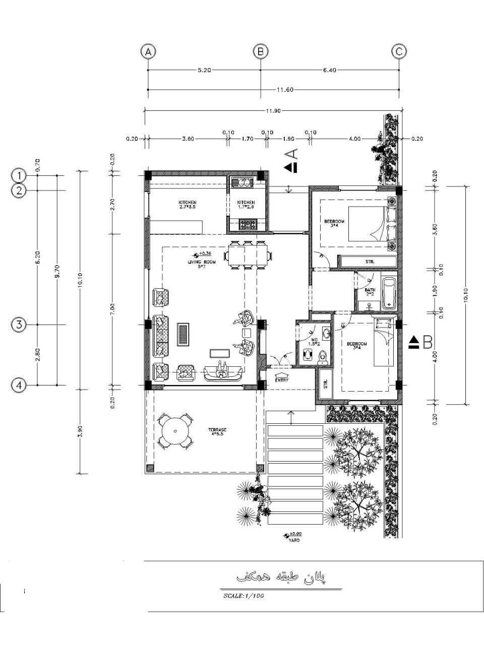 طراحی پلان و نقشه کشی ساختمان|خدمات پیشه و مهارت|کاشان, میدان کهنه|دیوار