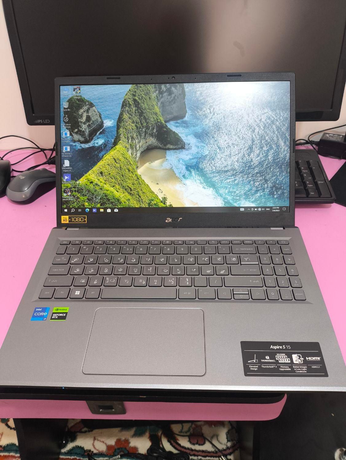 لپتاپ گیمینگ و رندرینگ Core i7 نسل13 در حد نو|رایانه همراه|دزفول, |دیوار