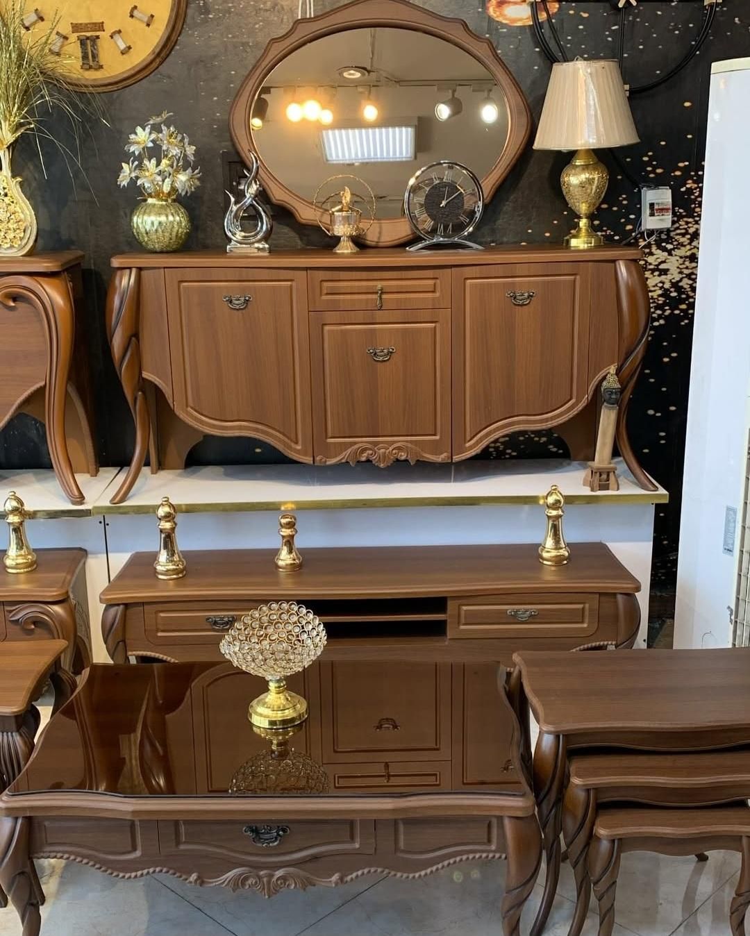 آینه کنسول مدل آبشار (تولیدی میزپلاس)|بوفه، ویترین، کنسول|تبریز, |دیوار