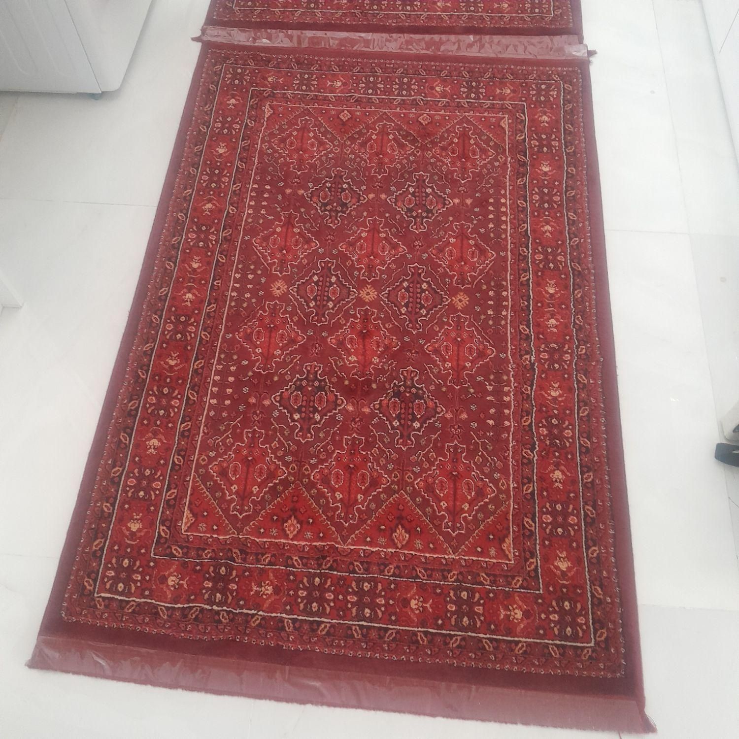 یک جفت گلیم فرش آکبند،ریشه ابریشمی،دارای خواب|گلیم، جاجیم، گبه|کرج, خرمدشت|دیوار