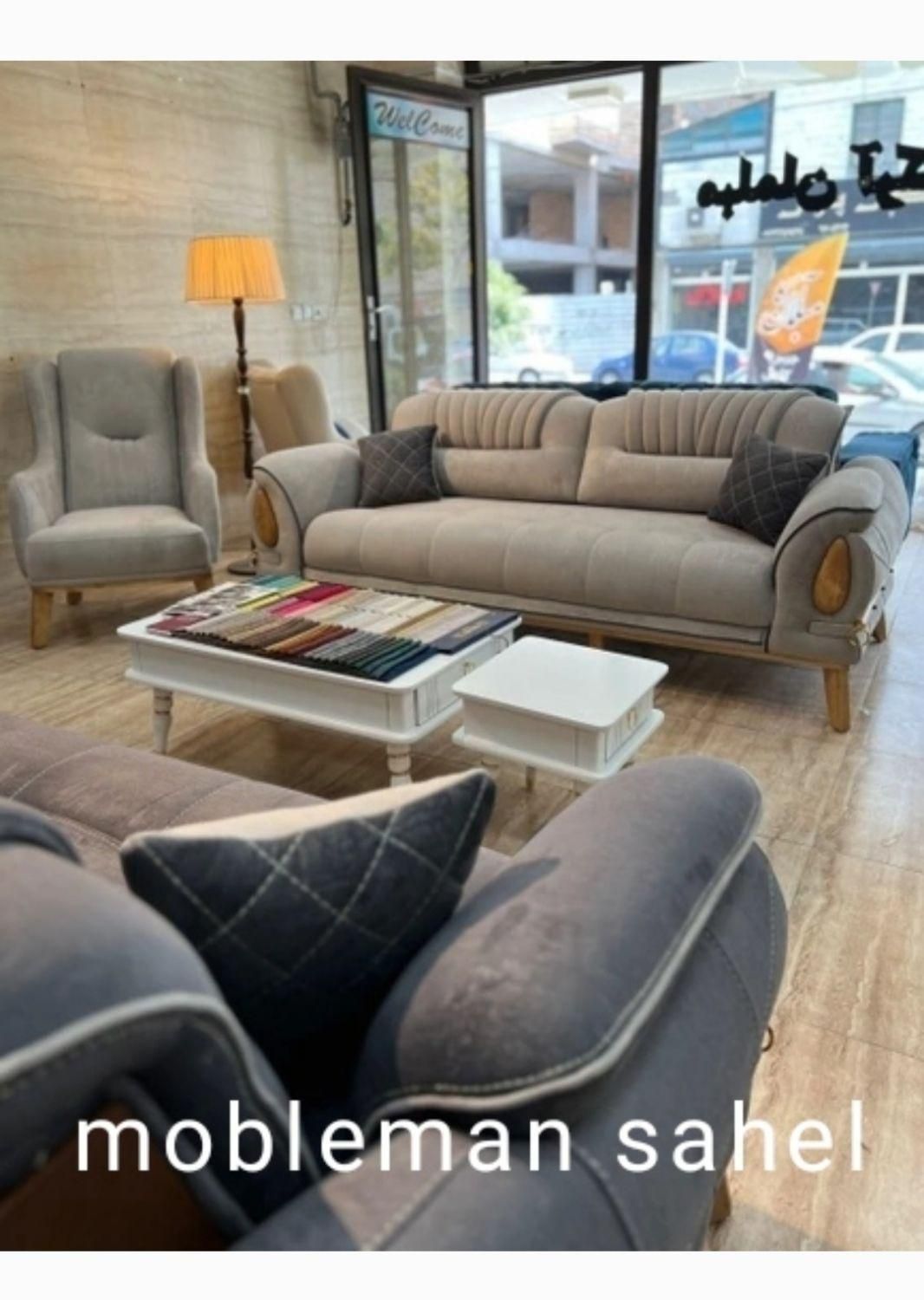 مبل لنچر سبک پینترسی8نفره مکانیز آماده تحویل اقساط|مبلمان خانگی و میز عسلی|هشتگرد, شهرک وحدت|دیوار