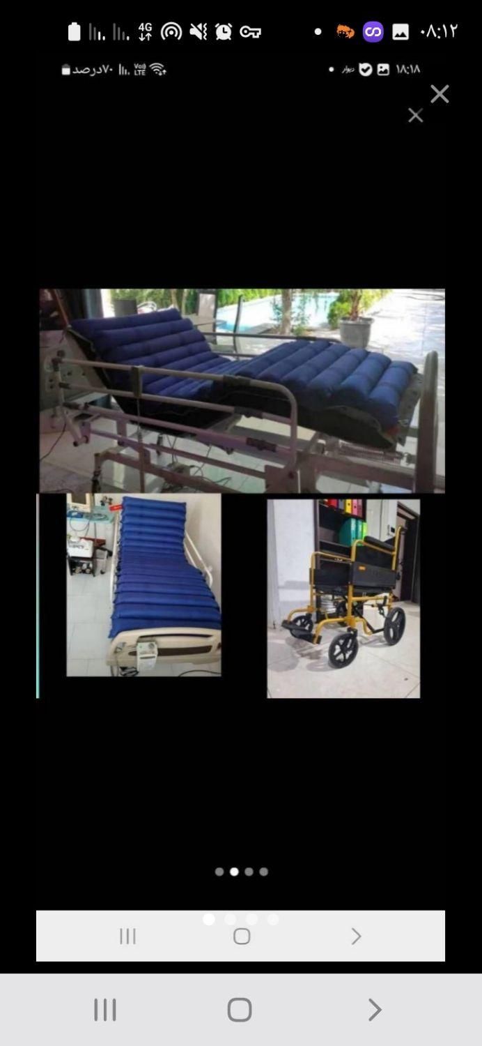 اجاره*تخت بیمارستانی برقی فول*تشک مواج مانیتورicu|آرایشی، بهداشتی، درمانی|تهران, پیروزی|دیوار
