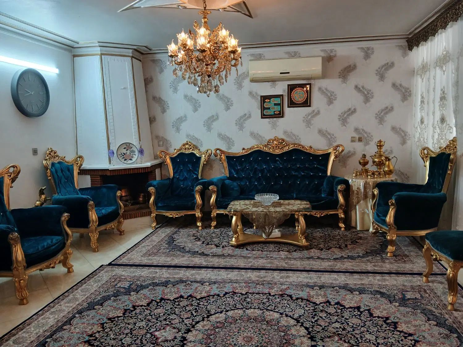 سرویس مبل استیل  ۹ نفره ورق طلا|مبلمان خانگی و میز عسلی|تهران, ابوذر|دیوار