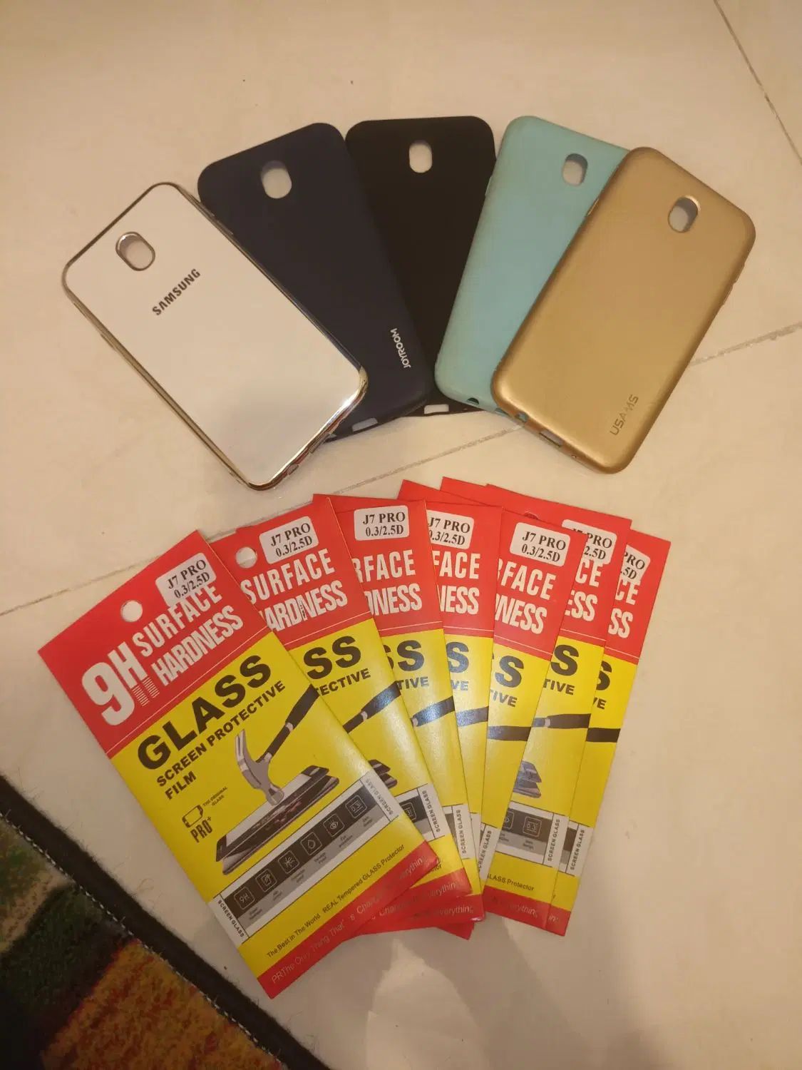 قاب و گلس سامسونگ j7 pro|لوازم جانبی موبایل و تبلت|تهران, مینای جنوبی|دیوار