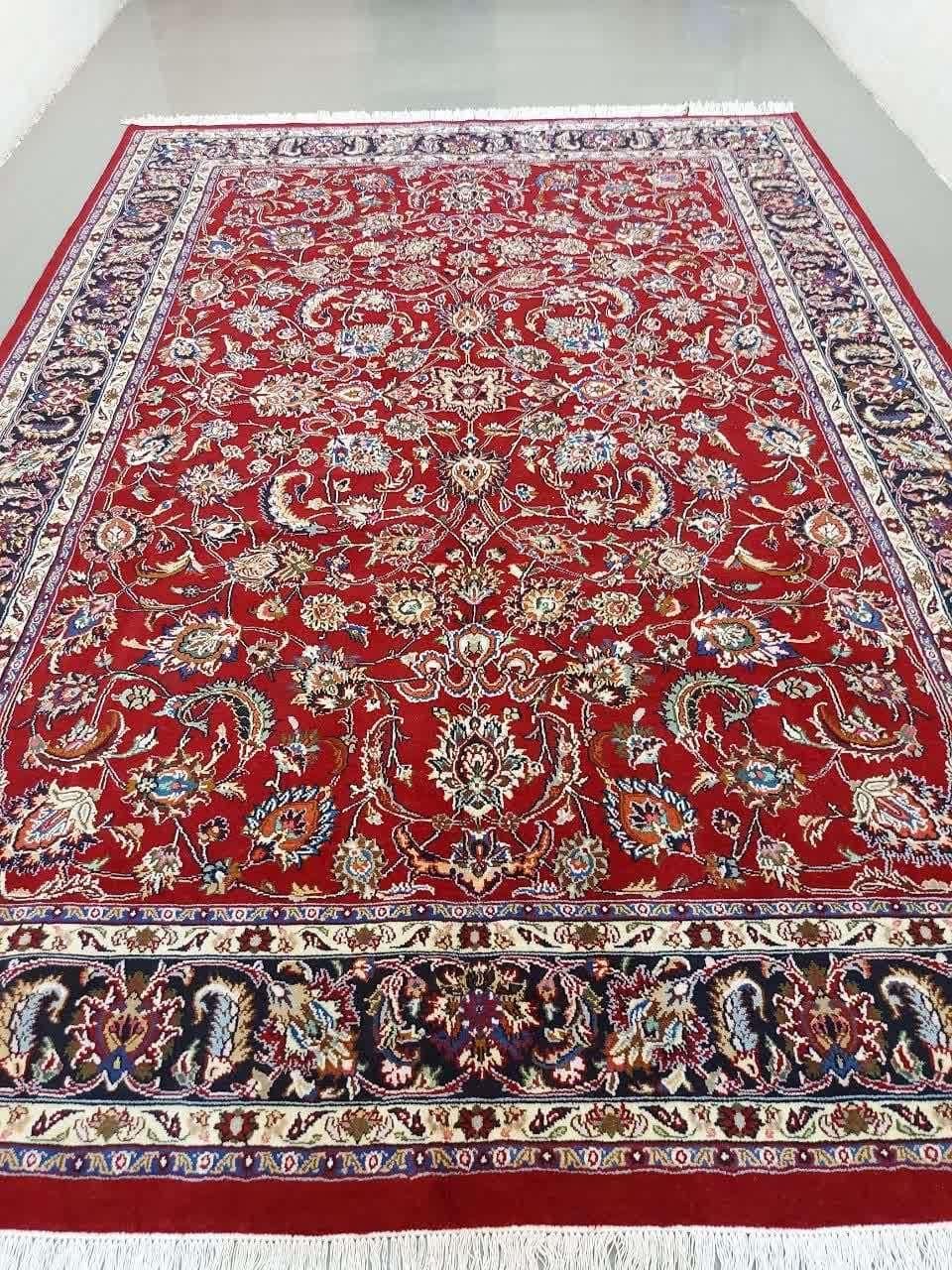 فرش دستبافت جفت 9 متری طرح افشان|فرش|مشهد, امام رضا (ع)|دیوار