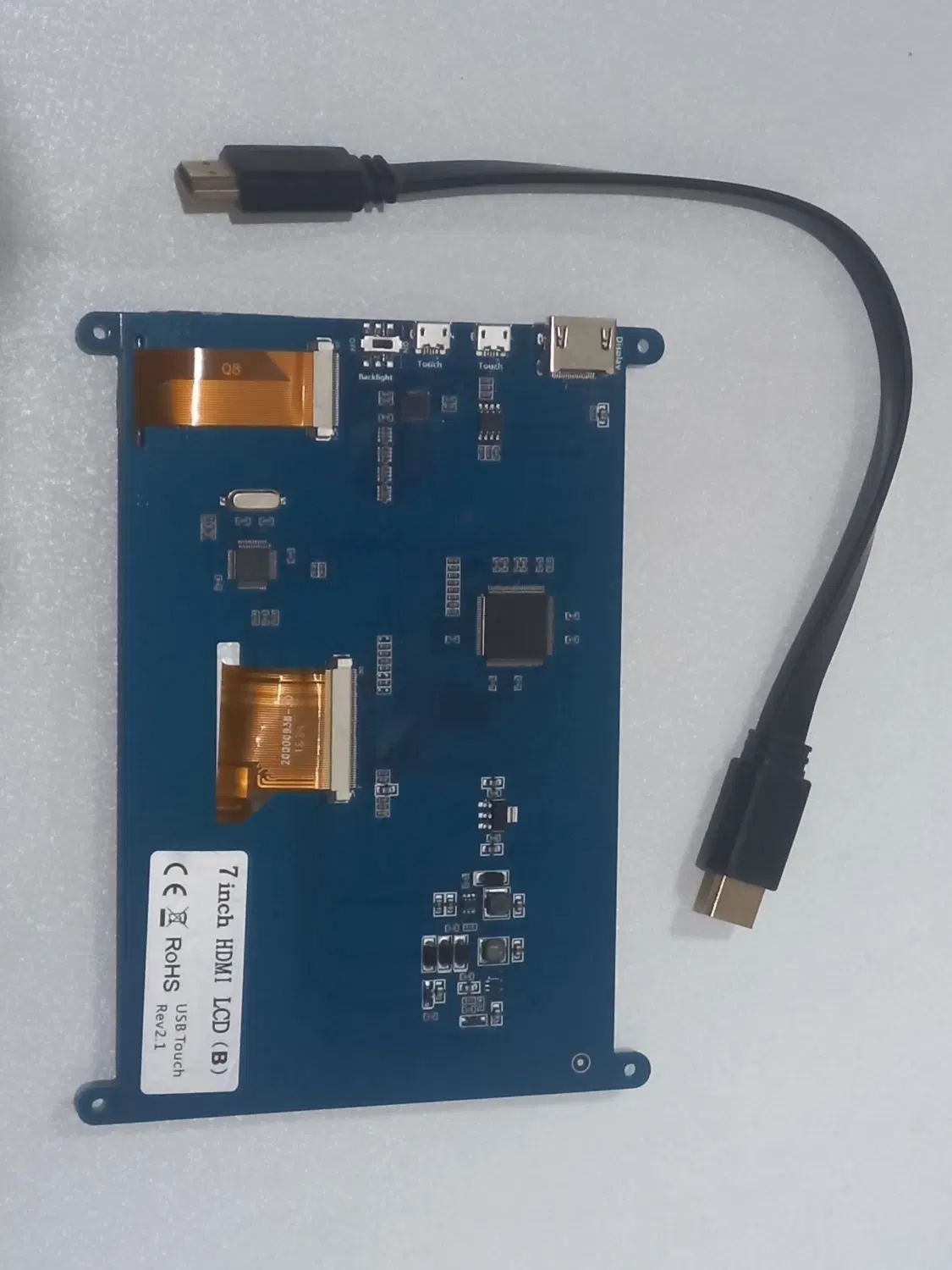 ال سی دی ۷ اینچ لمسی ورودی HDMI رزولوشن 800*480|تلویزیون و پروژکتور|اصفهان, نقش جهان|دیوار