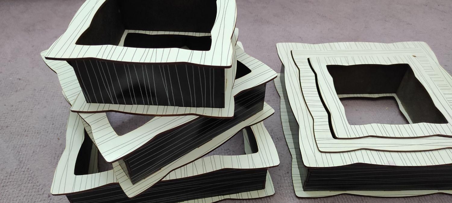 باکس دیواری 6 عدد|کتابخانه، شلف، قفسههای دیواری|بجنورد, |دیوار