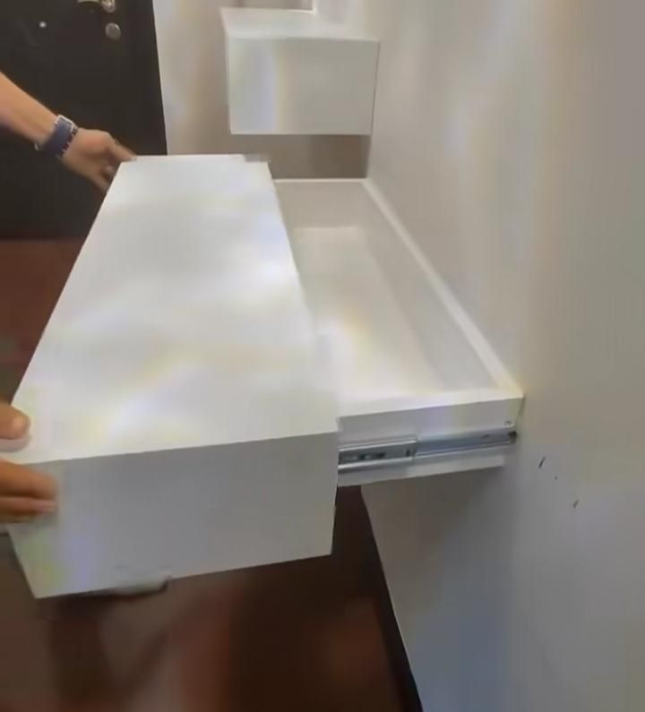 شلف پایه مخفی و میز کانتر در طرحهای متنوع|کتابخانه، شلف، قفسههای دیواری|شیراز, پودنک|دیوار