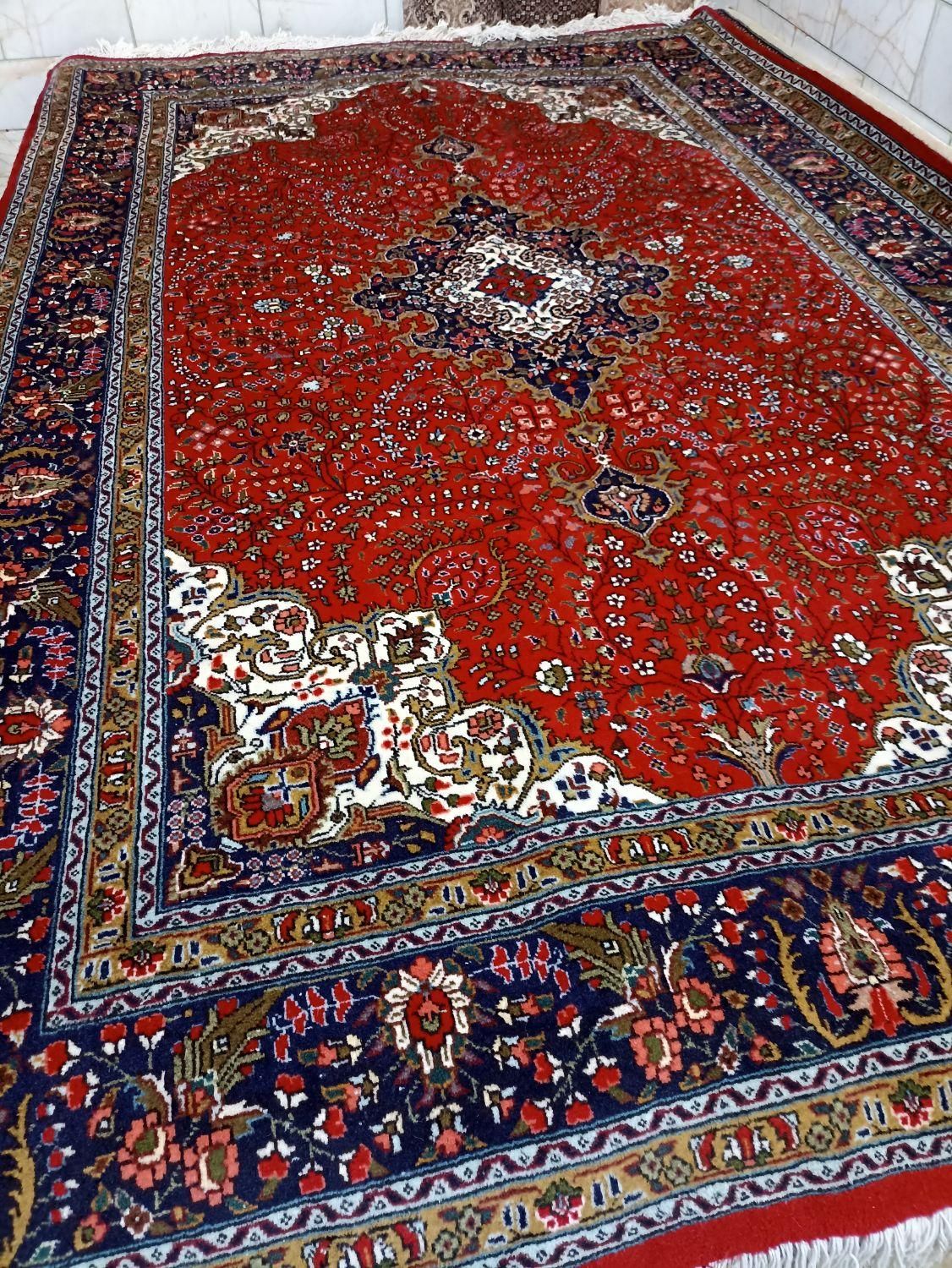 تک6متری دستباف نقشه کرمان قلم مارک(فلاح)|فرش|خوی, |دیوار