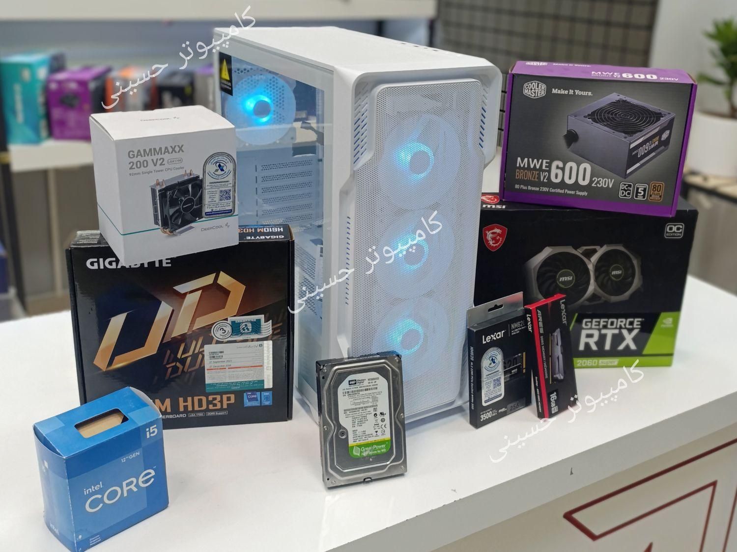کیس کامپیوتر گیمینگ رندرینگ i5 نسل۱۲ گرافیک2060S|رایانه رومیزی|مشهد, حجت|دیوار