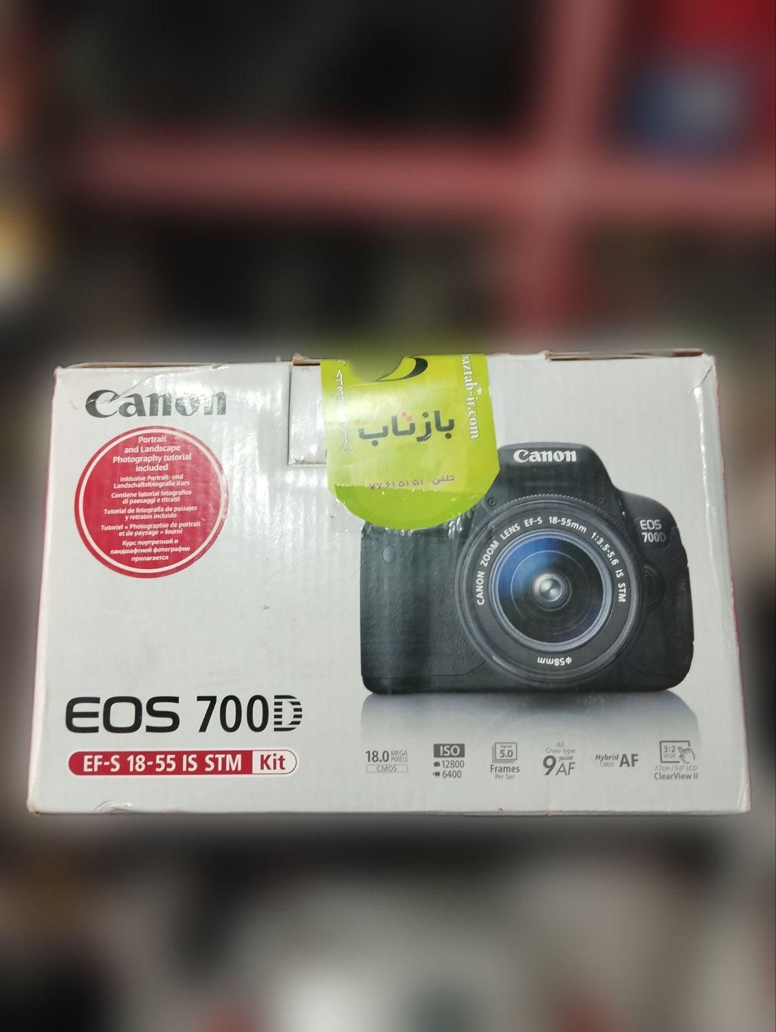 دوربین آکبند 700D canon با لنز 18-55 STM|دوربین عکاسی و فیلم‌برداری|تهران, پامنار|دیوار