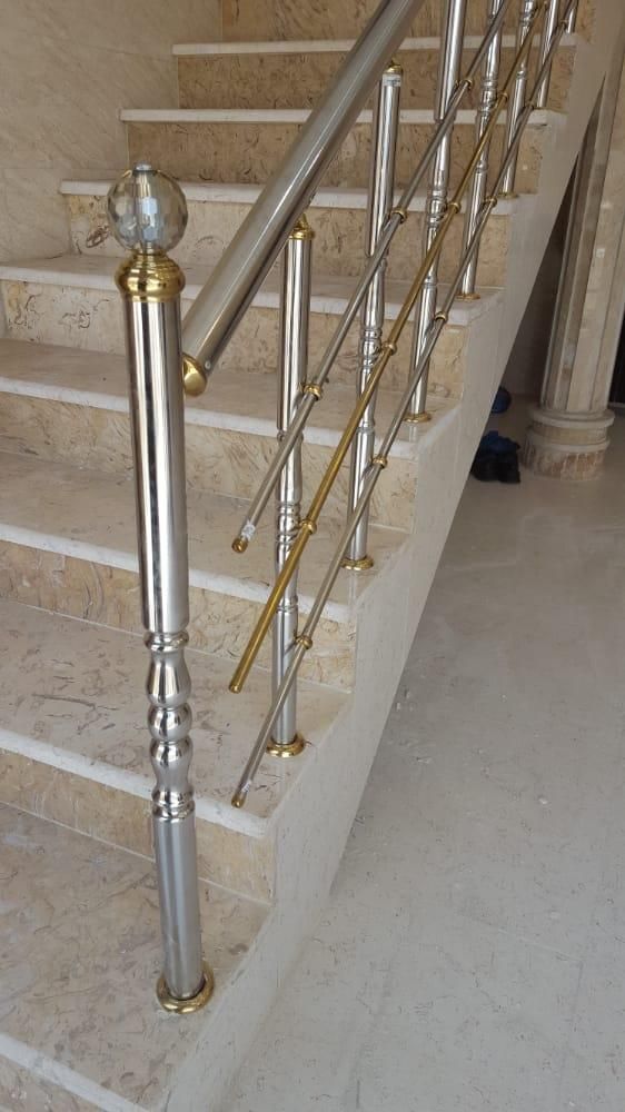 نرده استیل اصلانی حفاظ دستگیره درب استیل|خدمات پیشه و مهارت|آبادان, |دیوار