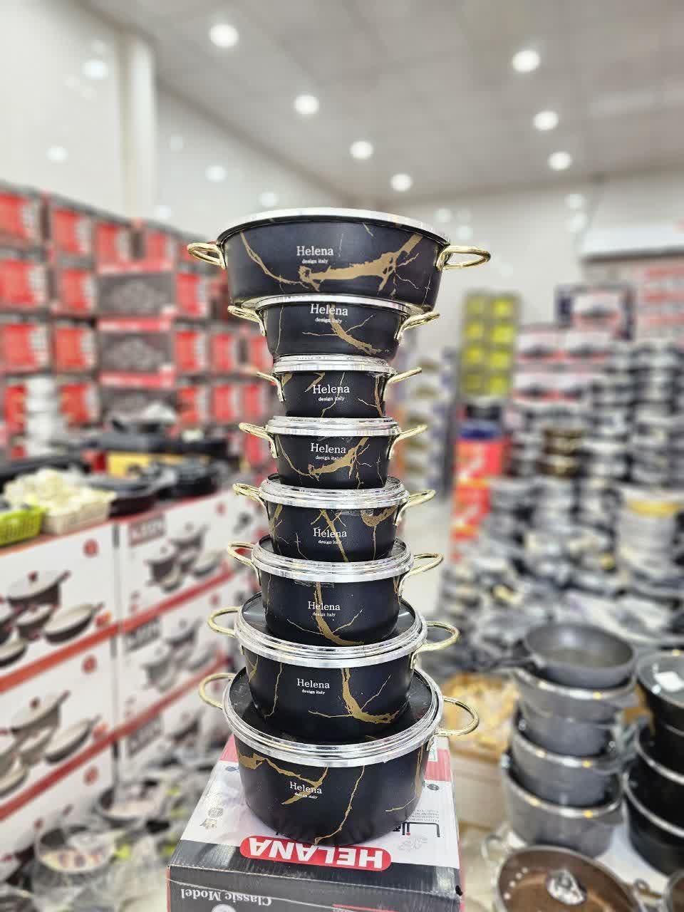 قابلمه ماربل 15پارچه(تعویض قابلمه کهنه بانو)خردکن|ظروف پخت‌وپز|قم, نیروگاه|دیوار