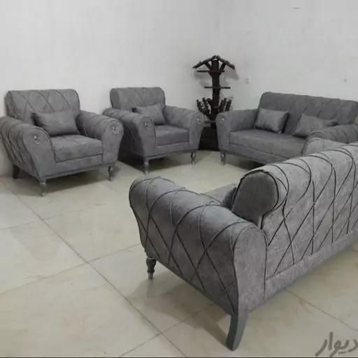 مبل اسکالت ۷ نفره لمسه|مبلمان خانگی و میز عسلی|مشکیندشت, |دیوار