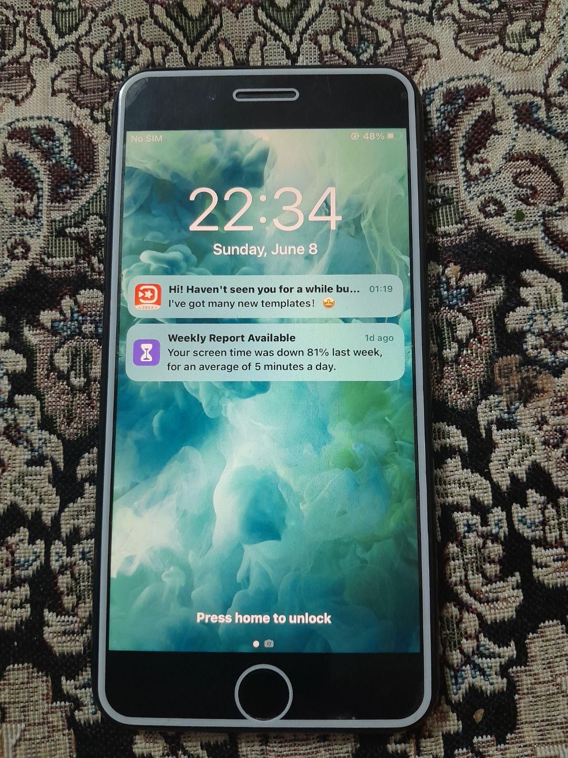 اپل iPhone 7 Plus با حافظهٔ ۱۲۸ گیگابایت|موبایل|اصفهان, تخت فولاد|دیوار