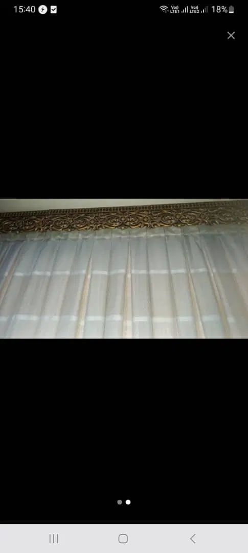 پرده حریر طرح دار همراه با کتیبه|پرده، رانر، رومیزی|رشت, استقامت ۱|دیوار
