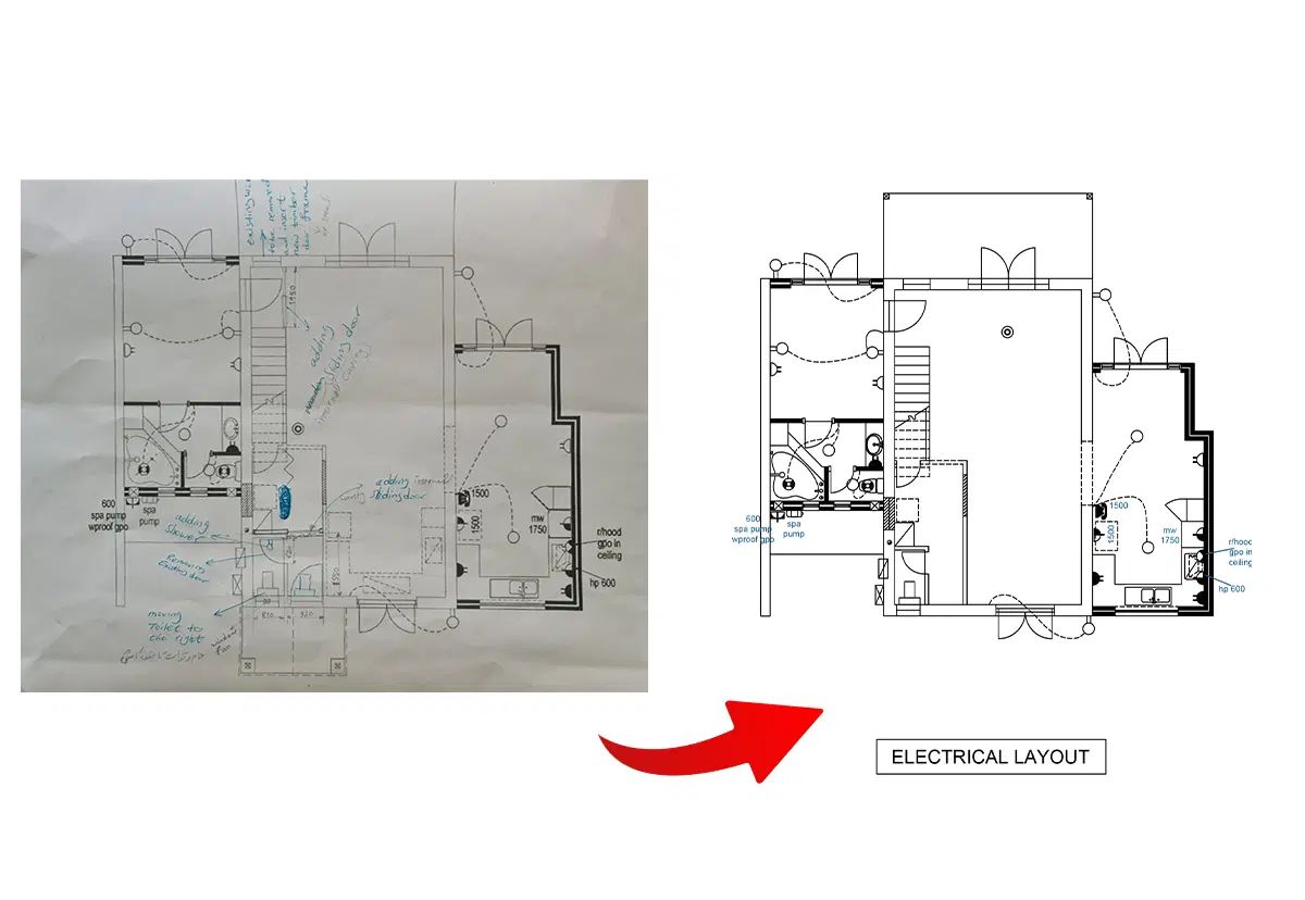 ترسیم نقشه های دستی و اسکن شده در اتوکد Autocad|خدمات پیشه و مهارت|تهران, مهران|دیوار