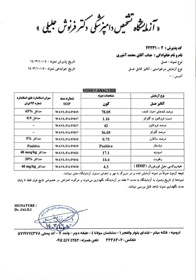 عسل گون صدرصدطبیعی|عمده‌فروشی|تهران, افسریه|دیوار