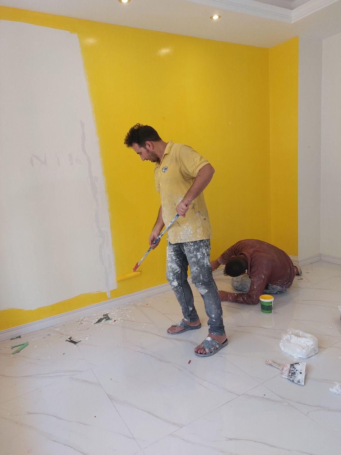 رنگ کاری آمیزی نقاش و نقاشی ساختمان|خدمات پیشه و مهارت|کرج, فاز ۳ گوهردشت|دیوار