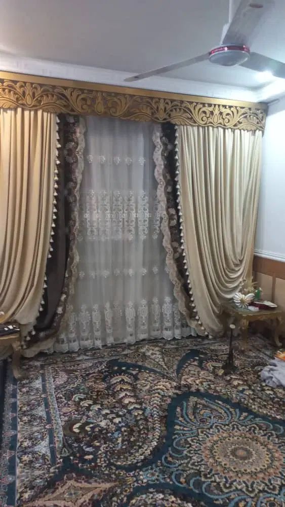 پردهای،حریرومخمل یکی ۳متر به بالاست ویکی ۲ متر|پرده، رانر، رومیزی|بندر امام خمینی, |دیوار