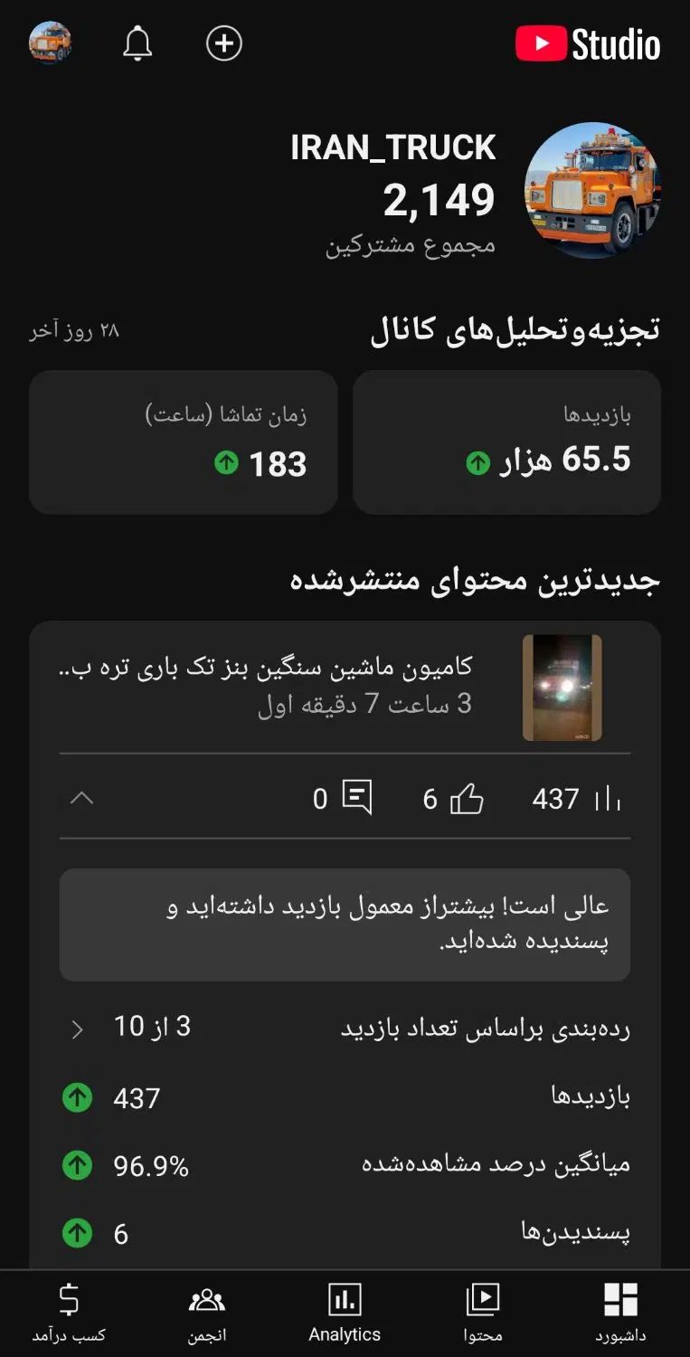 کانال یوتیوب با ۲۱۵۰ سابسکرایب واقعی|لوازم جانبی موبایل و تبلت|تهران, ترمینال غرب|دیوار