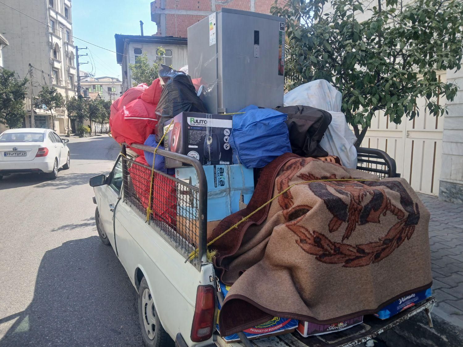 جابجای اثاثیه منزل با وانت وماشین 5و6متر|خدمات حمل و نقل|قائمشهر, |دیوار