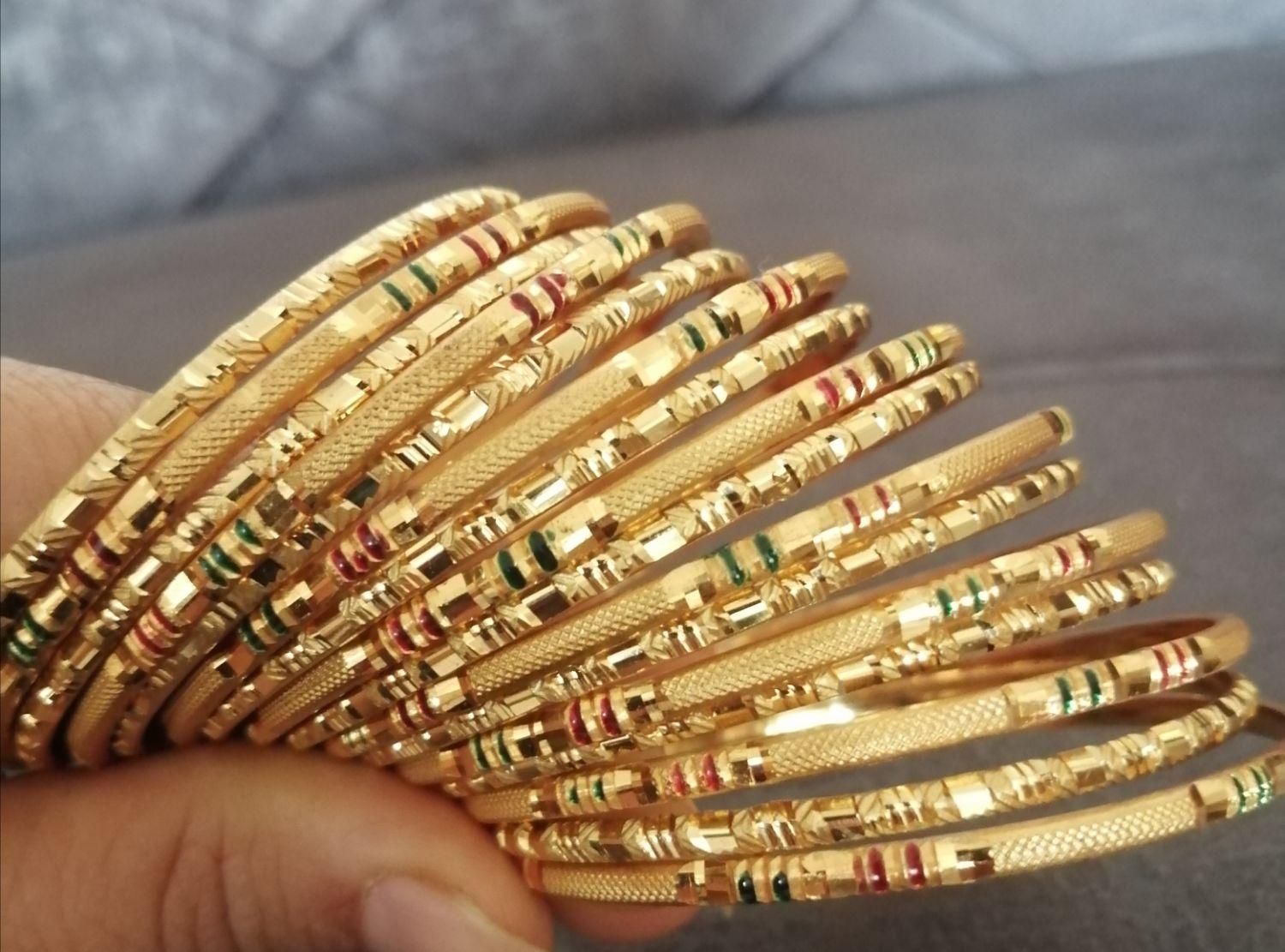 النگو اماراتی طرح طلا کاملا رنگ ثابت|بدلیجات|شیراز, احمدی جنوبی|دیوار