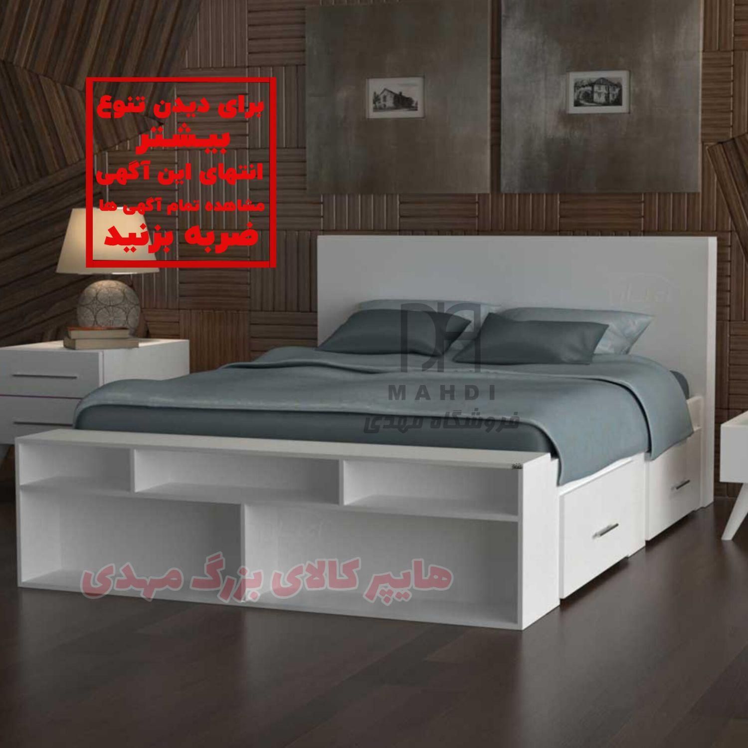 تخت تشک مدل آرتین*رنگبندی*تنوع ۱۰۰مدل*|تخت و سرویس خواب|رشت, شهرک صبا|دیوار